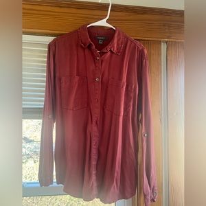 Burnt orange button up